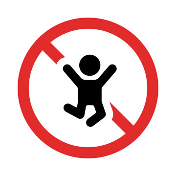 No Children Allowed Sign Illustrations.