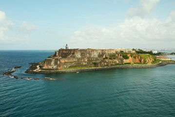 Fototapeta na wymiar El Morro Castle in San Juan Puerto Rico