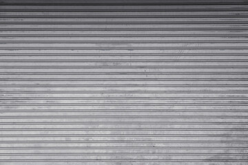 Corrugated grey metal sheet, Slide door, Roller shutter texture background
