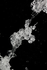 Ice abstract in black background tripping modern high quality big size prints