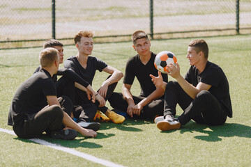 Spormen is playing football and practising with the ball