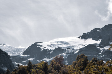 glacier in the mountains Patagonia argentina