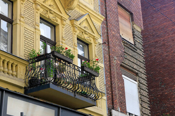 facade of an house in Budapest