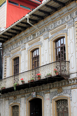 facade of the house in Ecuador
