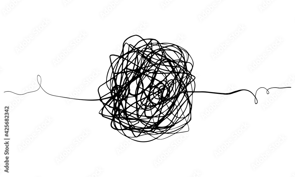Poster hand drawn scribble sketch circle object. tangled grungy round scribble. isolated on white backgroun
