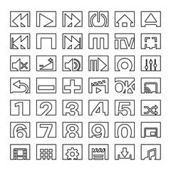 Media player button in modern style