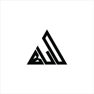 B L D letter logo creative design. BLD icon