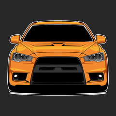 car vector illustration for conceptual design