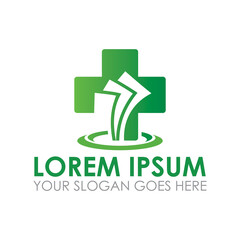 medical data vector , medical logo