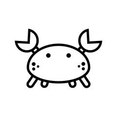 crab icon vector