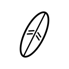 surfboard icon vector