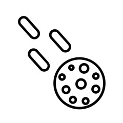 asteroid icon vector