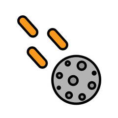 asteroid icon vector