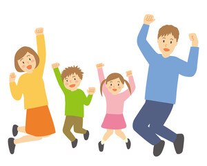 家族でジャンプ、チャレンジ