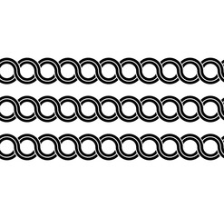 Fototapeta premium Greek waves seamless vector pattern or braided chain ornament.
