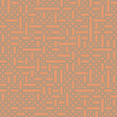 Abstract Geometric Pattern generative computational art illustration