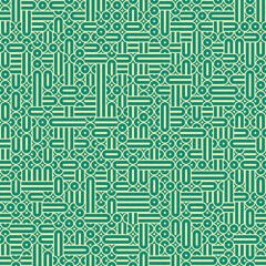 Abstract Geometric Pattern generative computational art illustration