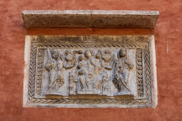 Wall image decoration in San Polo, Venice, Italy.