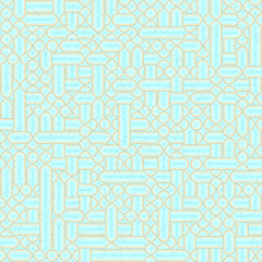 Abstract Geometric Pattern generative computational art illustration