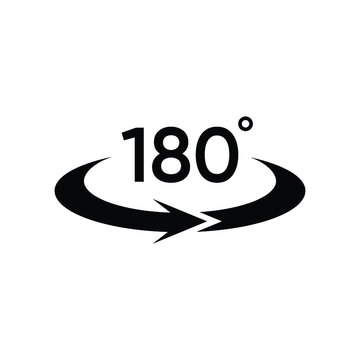 Angle 180 Degrees Icon