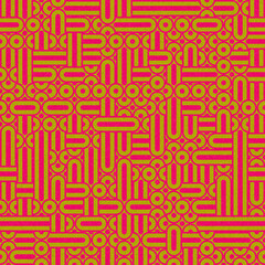 Abstract Geometric Pattern generative computational art illustration