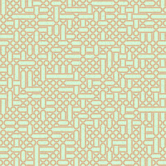 Abstract Geometric Pattern generative computational art illustration