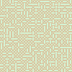 Abstract Geometric Pattern generative computational art illustration