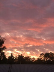 sunset in the mountains