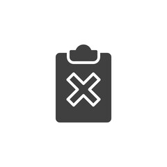 Fototapeta premium Wrong survey vector icon