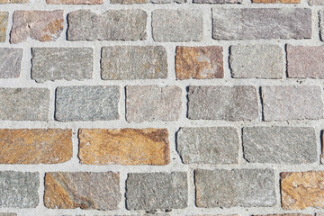 Old cobbled street in the city.