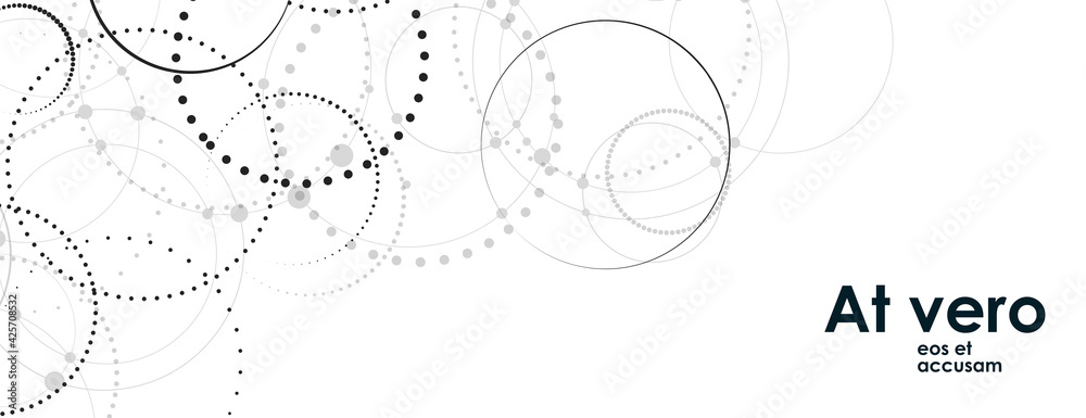 Aufkleber abstract connect dotted circle for decoration design. vector illustration. vector pattern. abstract 