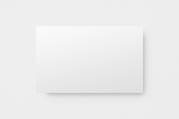 Blank customized white business card