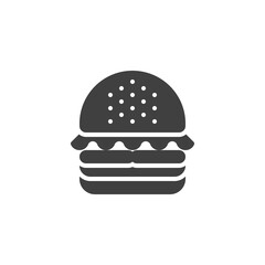 Hamburger vector icon