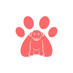 Pet dog logo design vector illustration, Creative Dog logo design concept template, symbols icons