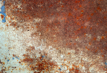 rusty metal background texture with a gradient between red and white