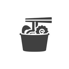 Ramen noodles vector icon