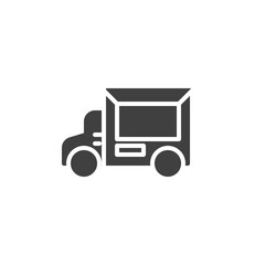 Street food truck vector icon