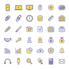 ビジネスのアイコンイラストセット