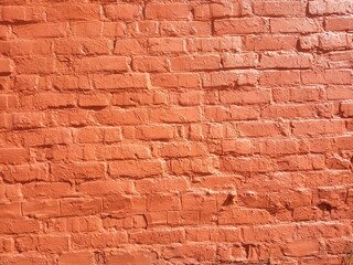 Fototapeta premium old red brickwork background and texture 