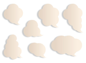 吹き出し「雲（煙）」