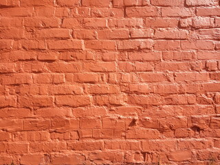 old red brickwork background and texture

