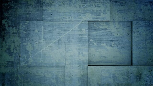 3d rendering of a stones mosaic made with a blue material with a looping motion.