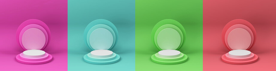 3d, 3d rendering, abstract, advertising, backdrop, background, blank, circle, colorful, cosmetic, creative, decoration, design, display, empty, exhibition, fashion, geometric, geometry, illustration, 