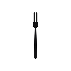 Fork glyph icon and cutlery concept