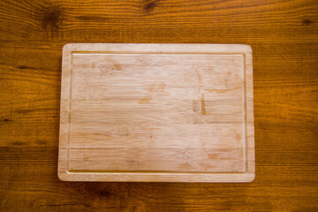 new wooden board on table