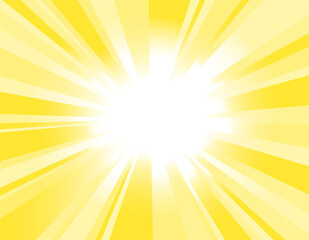Yellow shiny Sunburst Background.