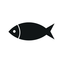 fish icon flat design