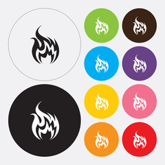 Fire flames icon