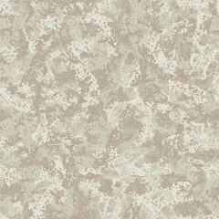 Light beige camouflage, modern fashion textile design. Natural surface. Camo grunge pattern. Fashionable tile print. Vector seamless texture.