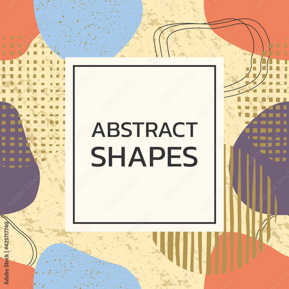 Canvas Prints abstract background. modern design with seamless pattern and abstract shapes. trendy cover, poster, 